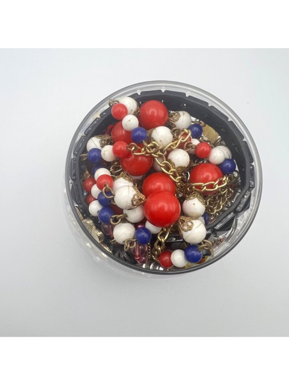 Mixed Jewelry Lot 1 lb 3 oz Wearable Necklaces Rings Earrings Bracelets Unisex - Picture 7 of 8